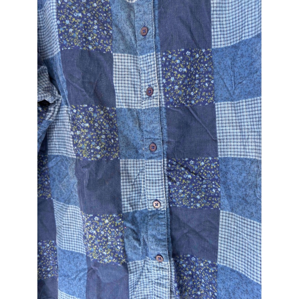 Cabin Creek Blue Button Down Patchwork Cottage Pr… - image 5